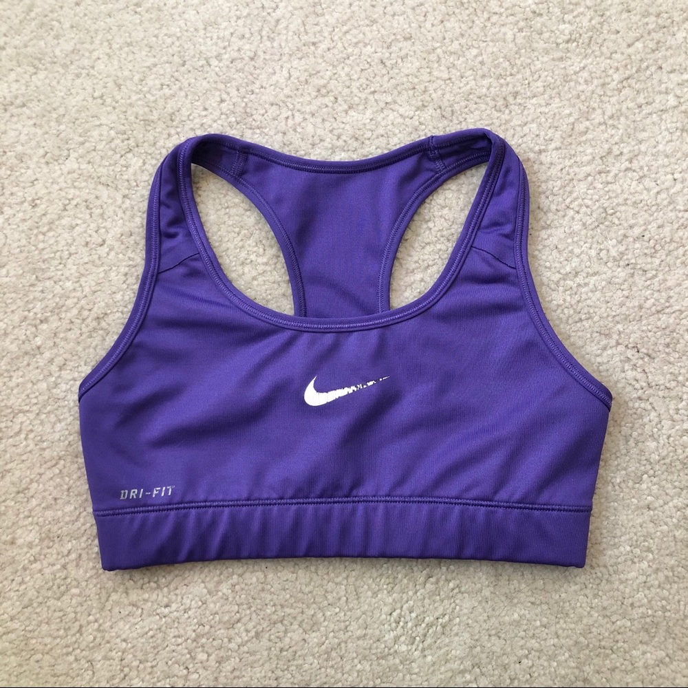 Nike Dri-Fit Purple Unpadded Racerback Sports Bra